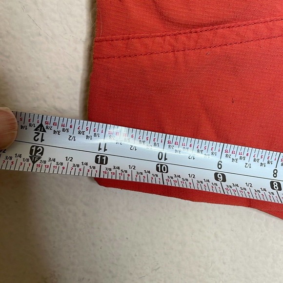 Simms M Mens Coral Red Mid Wash Regular Fit Pockets Fishing Gear Cargo Shorts - Picture 8 of 10